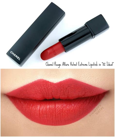 chanel rouge allure velvet extrême 112 idéal|Chanel Rouge Allure velvet legendaire.